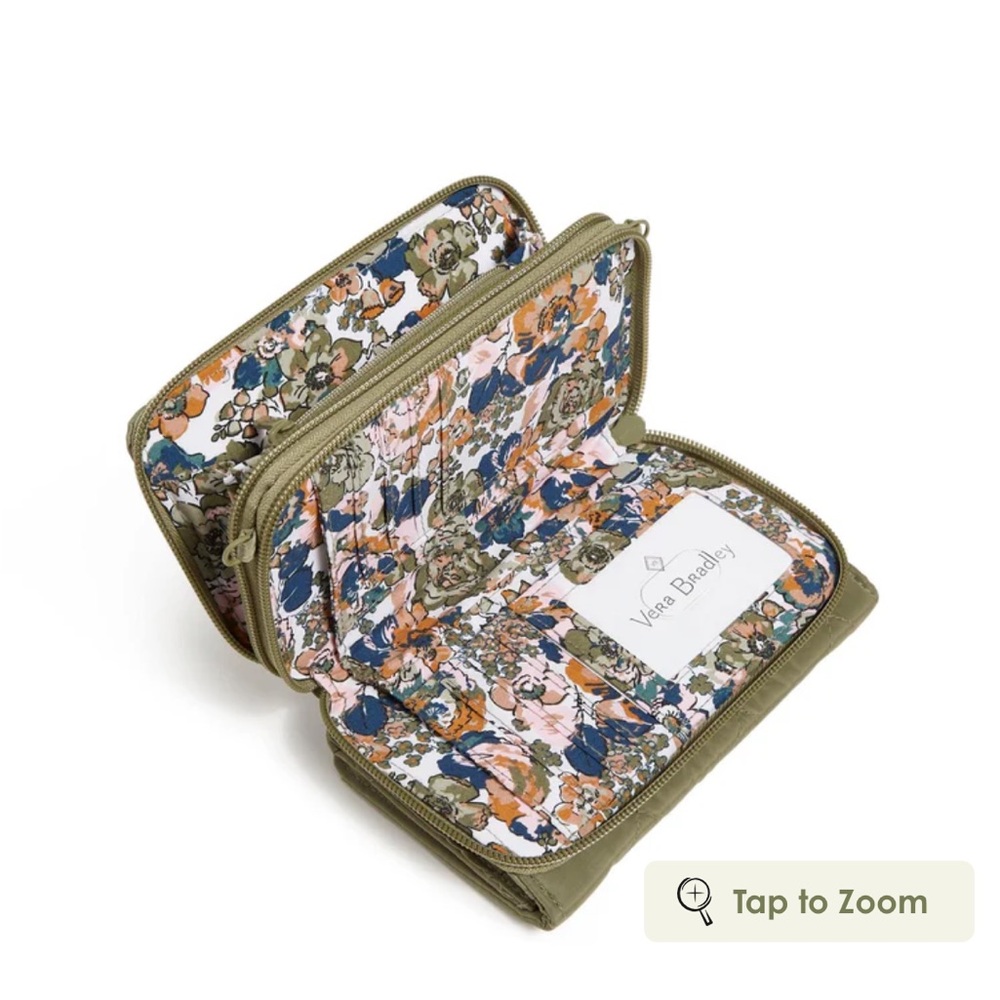 NWT Vera Bradley Quilted Crossbody Bag Wristlet Wallet - Picture 8 of 9